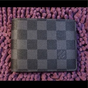 LV Damier Wallet Graphite Canvas