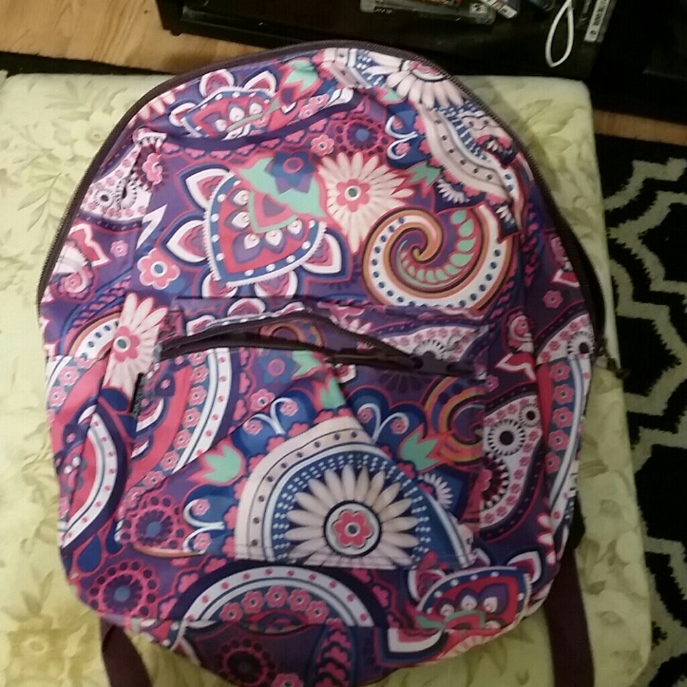 Pink and purple backpack