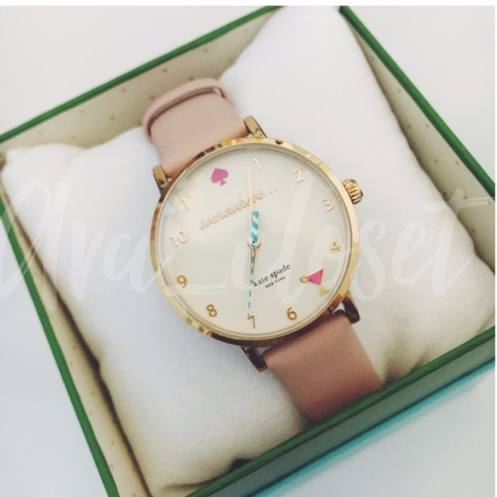 SALE Kate Spade Watch Metro Vachetta Leather Strap