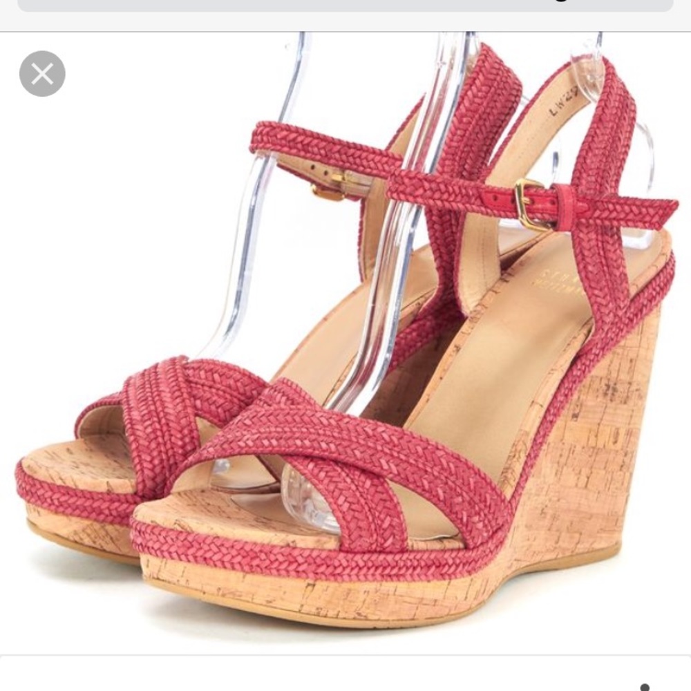 Stuart Weitzman Red Wedges