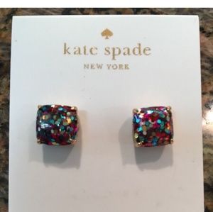 Authentic Kate Spade stud glitter earing