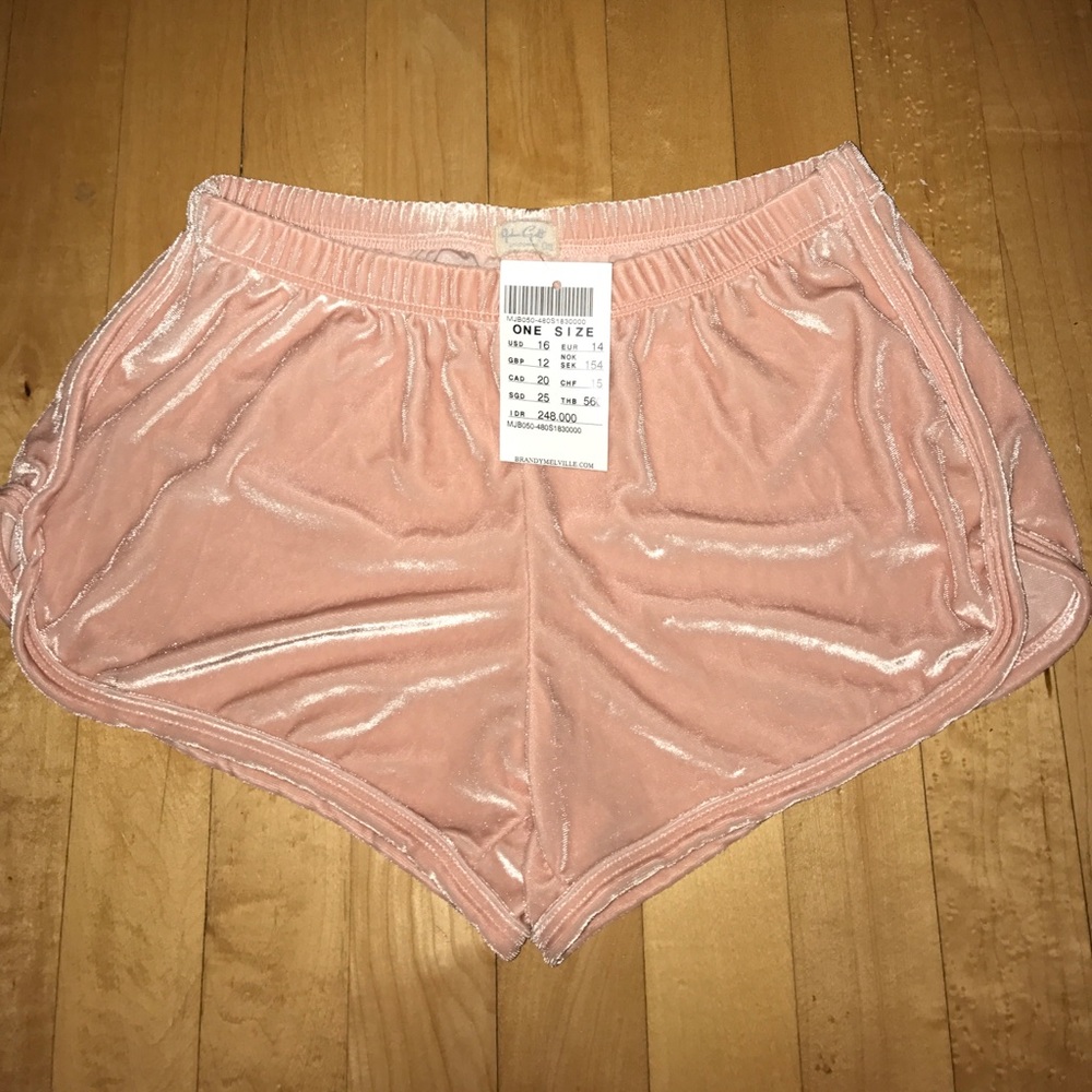 Brandy Melville Lisette velvet shorts