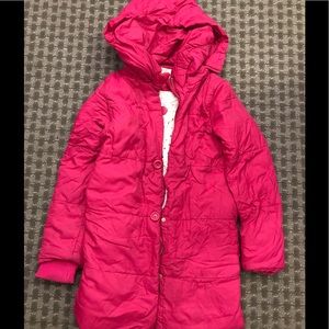 Pink Winter Jacket with Hoodie