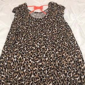 Leopard baby doll dress