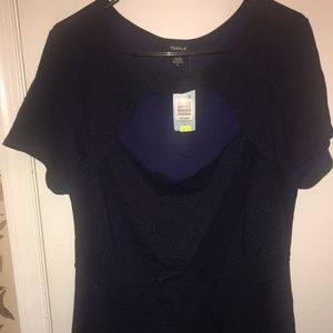 Black & Blue Torrid Shirt