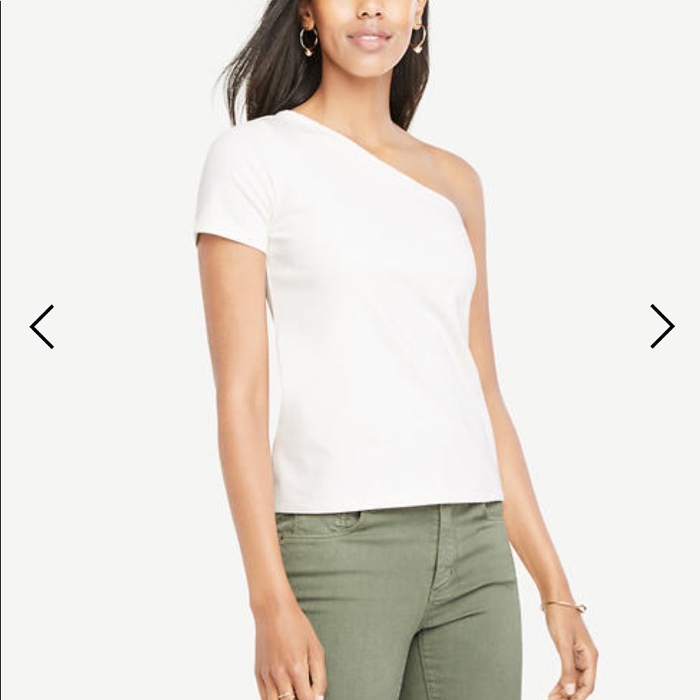 Ann Taylor One-Shoulder Tee