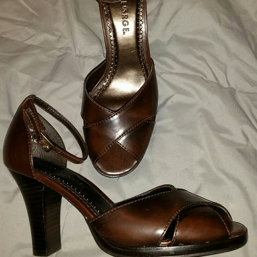 George open toe heels Like New