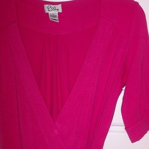 Lilly Pulitzer hot pink wrap dress