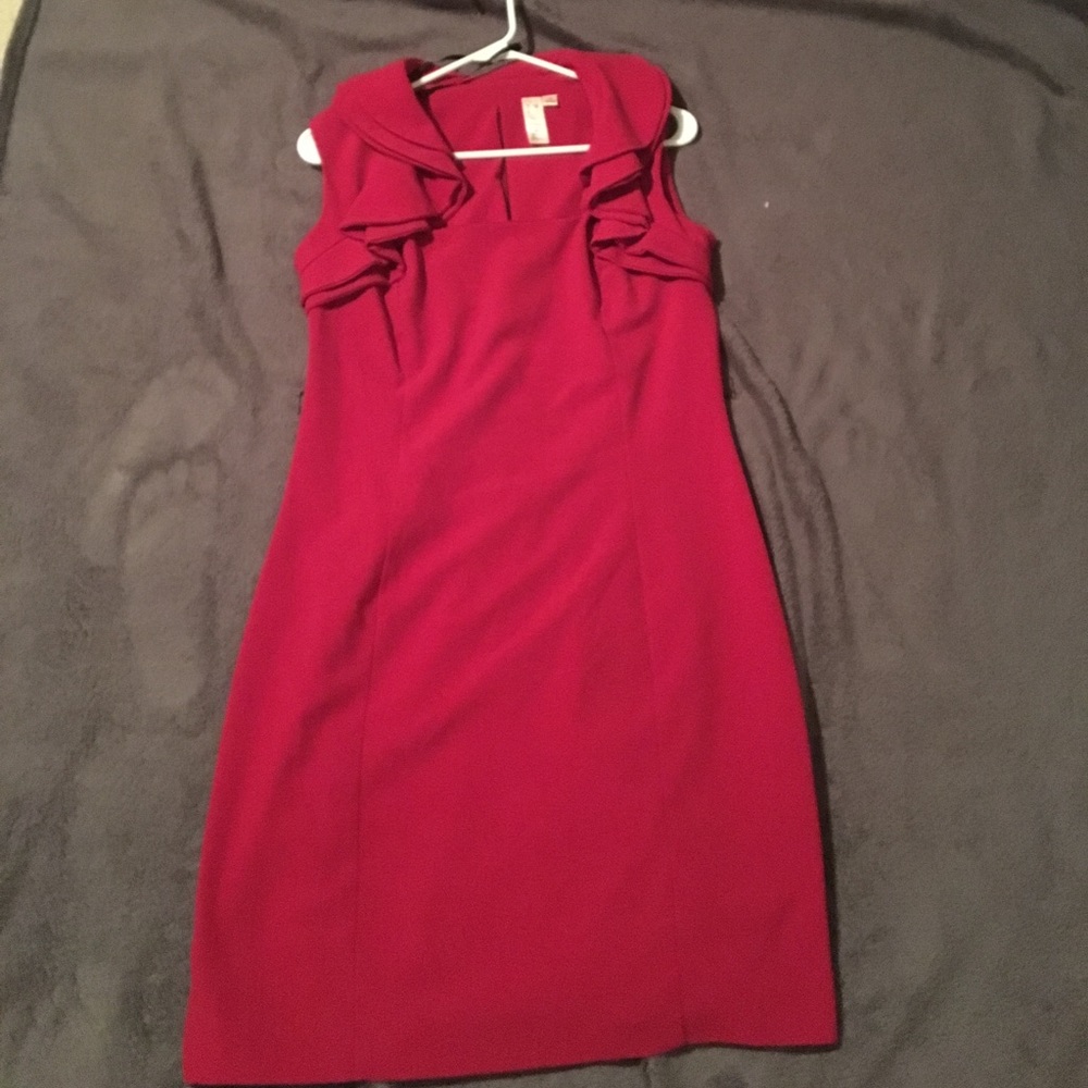 Simple red dress
