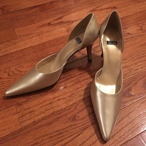 Stuart Weitzman gold heels