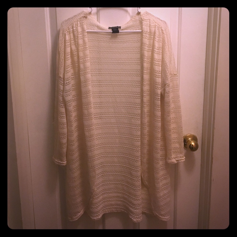 Cream boho shawl