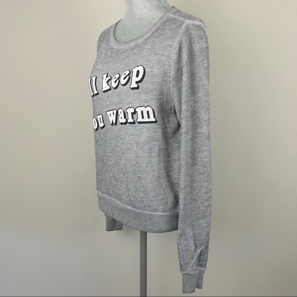 {Wildfox} 'I'll Keep You Warm' Sweatshirt Top $108 - Picture 5 of 8