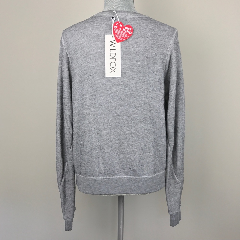 {Wildfox} 'I'll Keep You Warm' Sweatshirt Top $108 - Picture 8 of 8