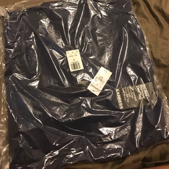 Lace-Up Skater Dress from Express ✨💥 Navy - Picture 4 of 8