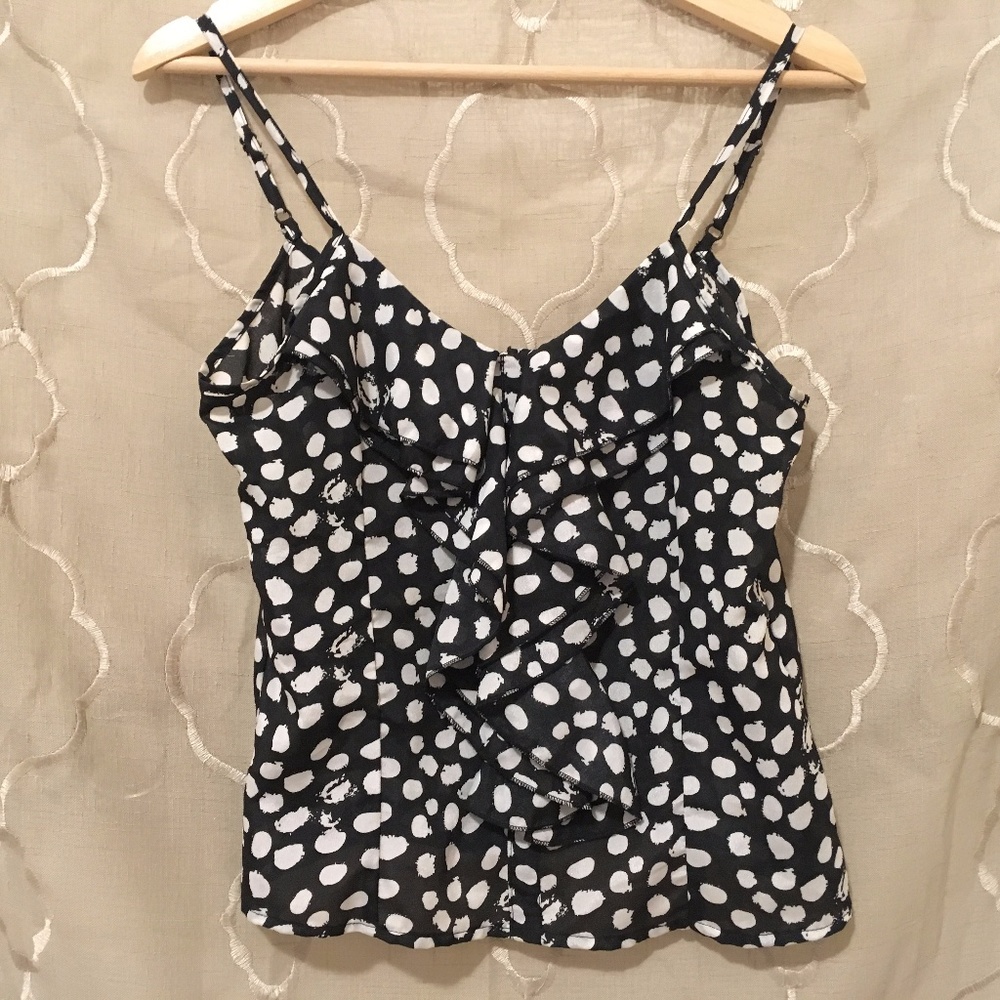 Sale 💋 Poetry Clothing Ruffle Top w/ Exposed Zip