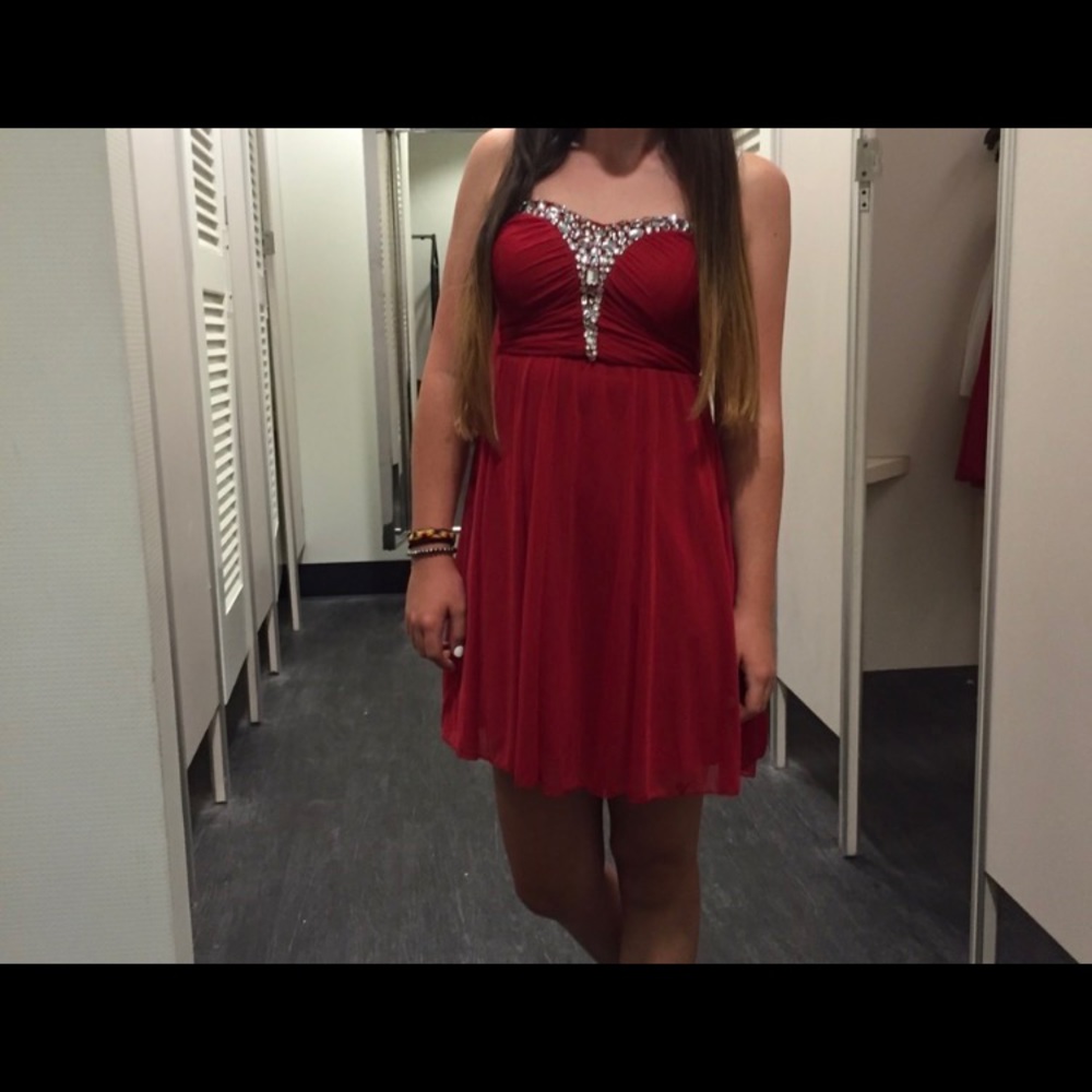 strapless homecoming dress - Picture 6 of 6