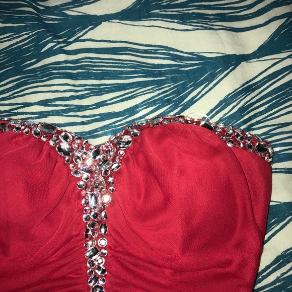 strapless homecoming dress - Picture 2 of 6