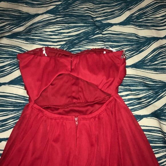 strapless homecoming dress - Picture 3 of 6