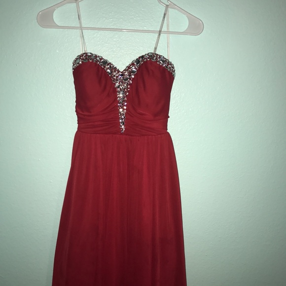 strapless homecoming dress - Picture 5 of 6