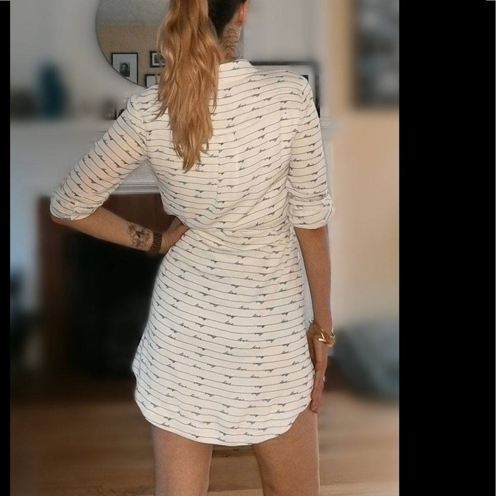 Express Portofino Love blouse shirt dress & belt S - Picture 2 of 4