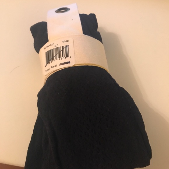 NEW Free People Back at it black design tights - Picture 3 of 3