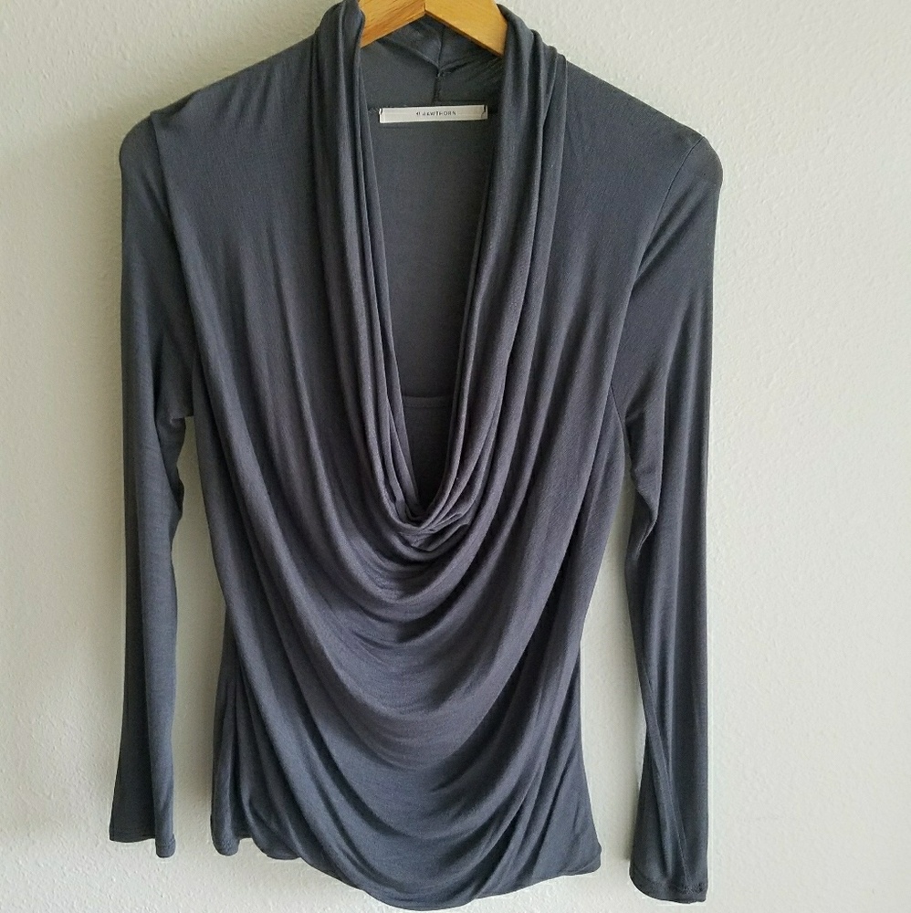 NWOT Long sleeve draped top