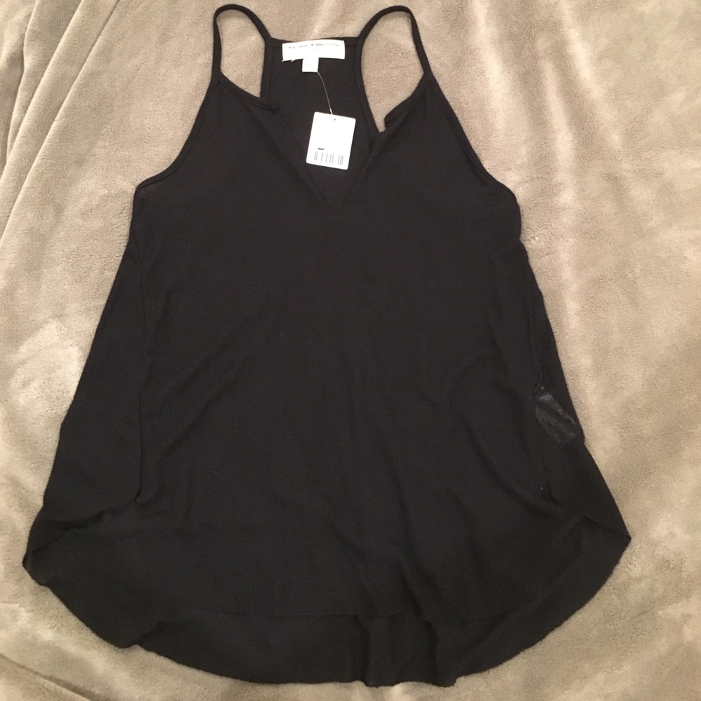 Sheer black tank top
