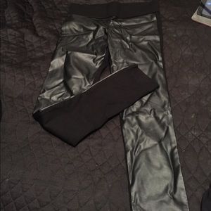 Club Monaco leather leggings