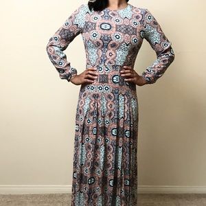 H&M maxi long sleeve dress