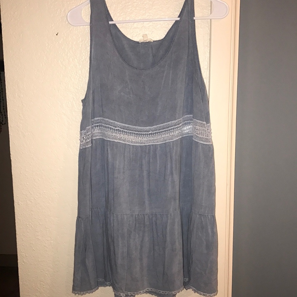 Baby blue mini dress