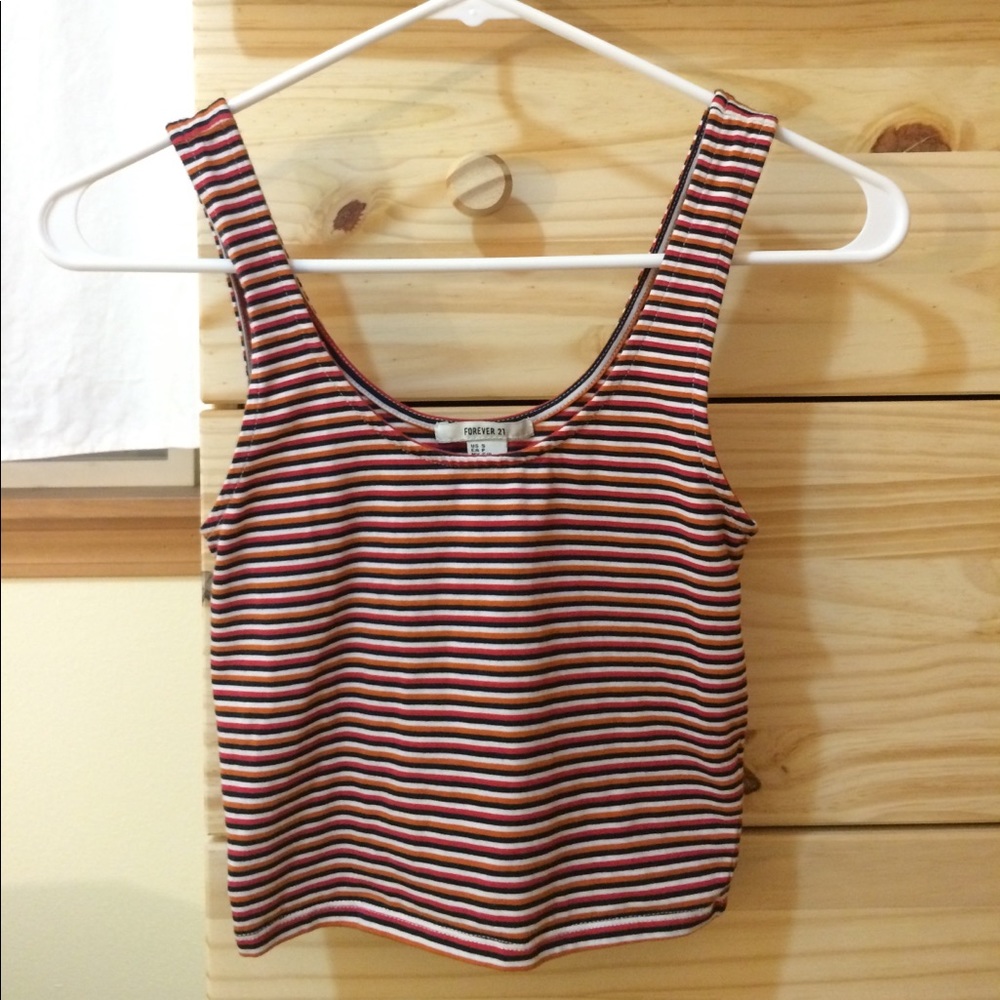 Striped crop top