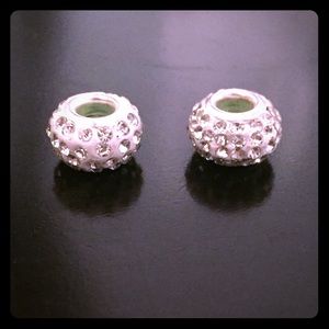 Silver sparkle beads