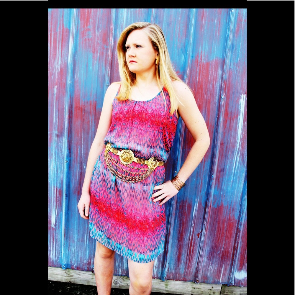 Sundress with crochet strap in back