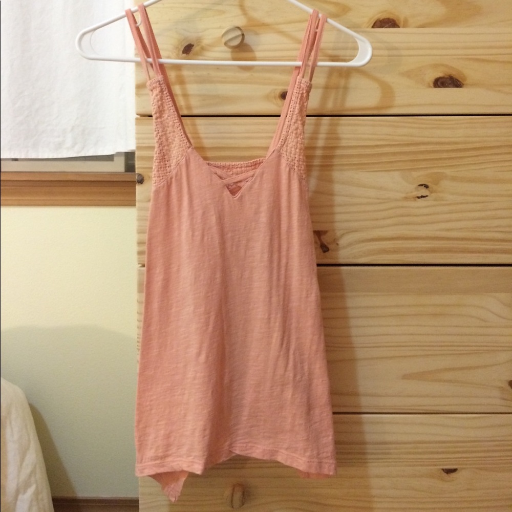 Strappy pink tank!