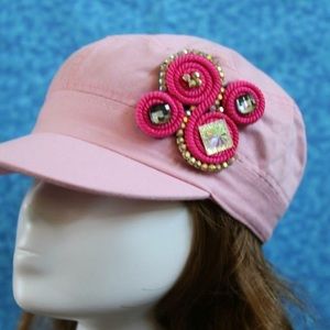 Women hat with handmade decoration