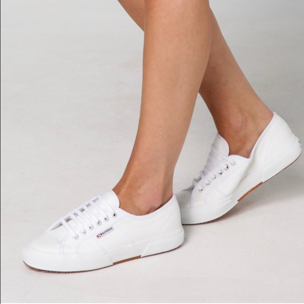 White leather superga