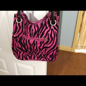 Zebra pink purse