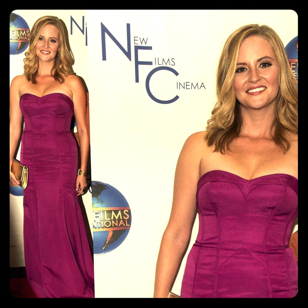 Truly Zac Posen Raspberry Gown Size 4/6
