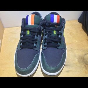 Mens Air Jordan 1 Low City/ Green Anthracite Black