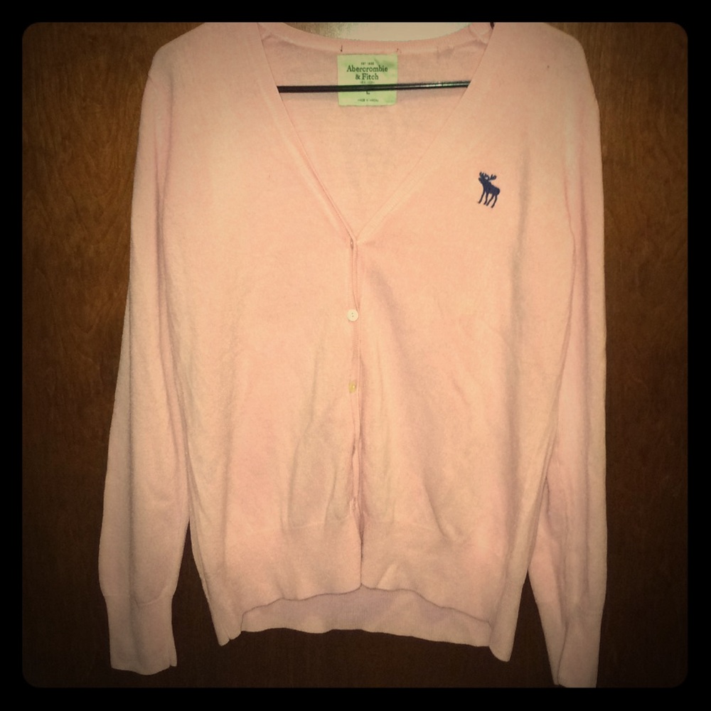 Pink Abercrombie Cardigan