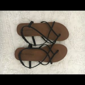 Billabong sandals black 9 1/2