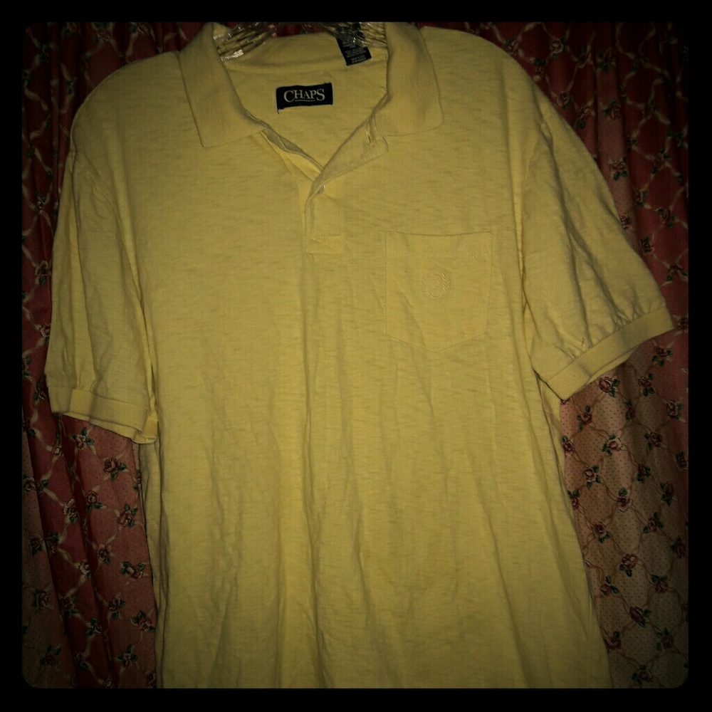Chaps Yellow Polo
