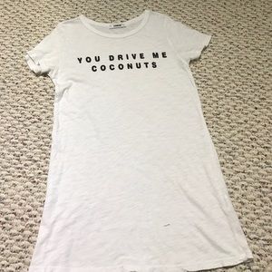 Urban Outfitters White Long T-Shirt