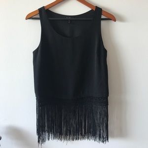 Blouse with fringes