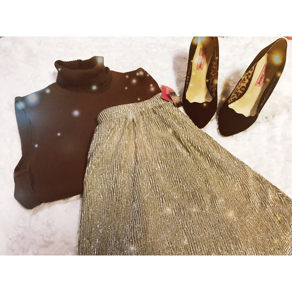 Gold circle skirt