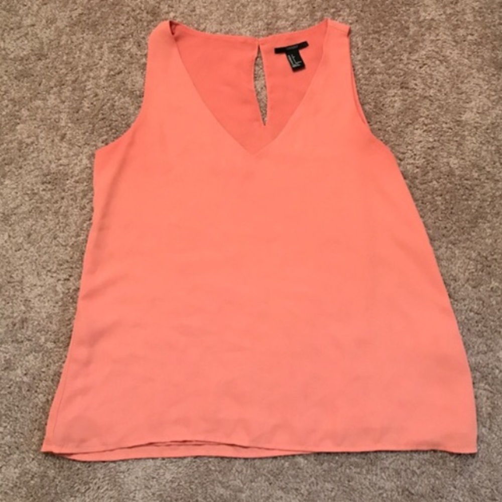 Coral Forever 21 tank top