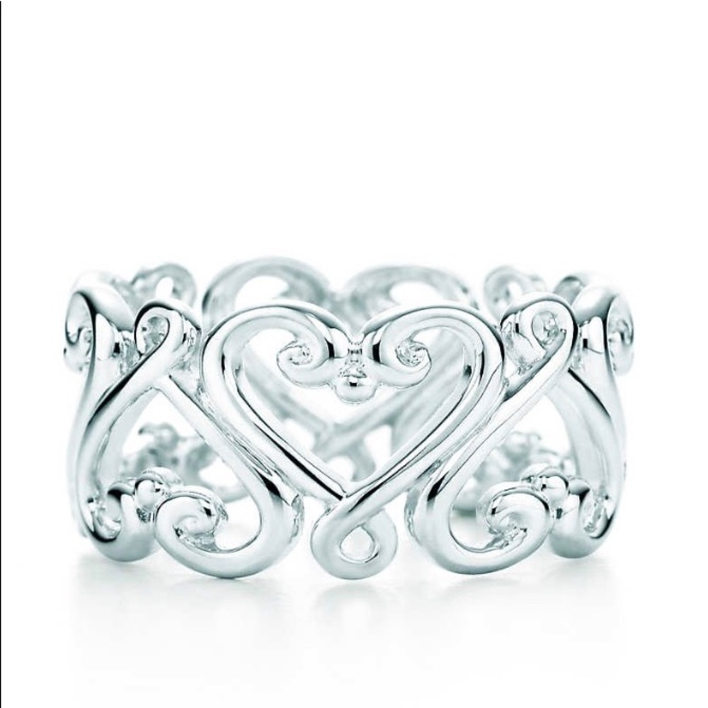 Tiffany's Goldoni Heart Band Ring