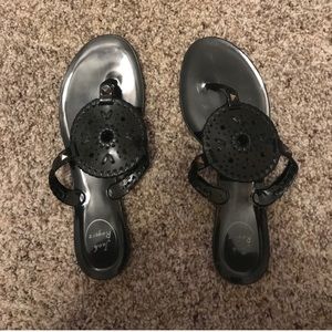 All Black Jelly Jack Rogers