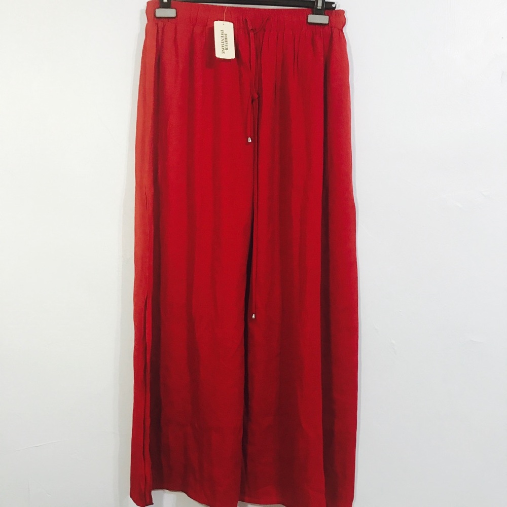F21 Red Maxi Skirt