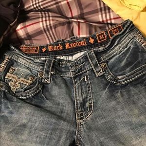 Men's rock revival jeans